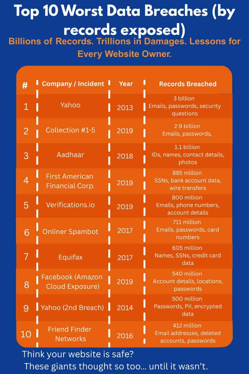 Top 10 Worst Data Breaches 